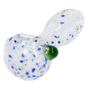 Frit Glass with Square Mouth Pipe - 3.5 in