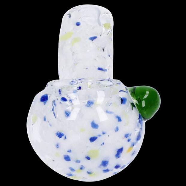 Frit Glass with Square Mouth Pipe - 3.5 in