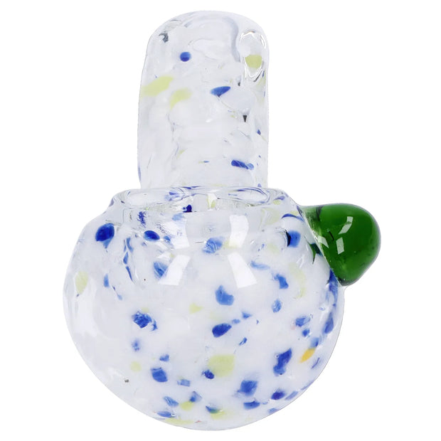 Frit Glass with Square Mouth Pipe - 3.5 in