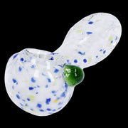 Frit Glass with Square Mouth Pipe - 3.5 in