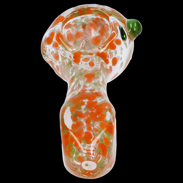 Frit Glass with Square Mouth Pipe - 3.5 in