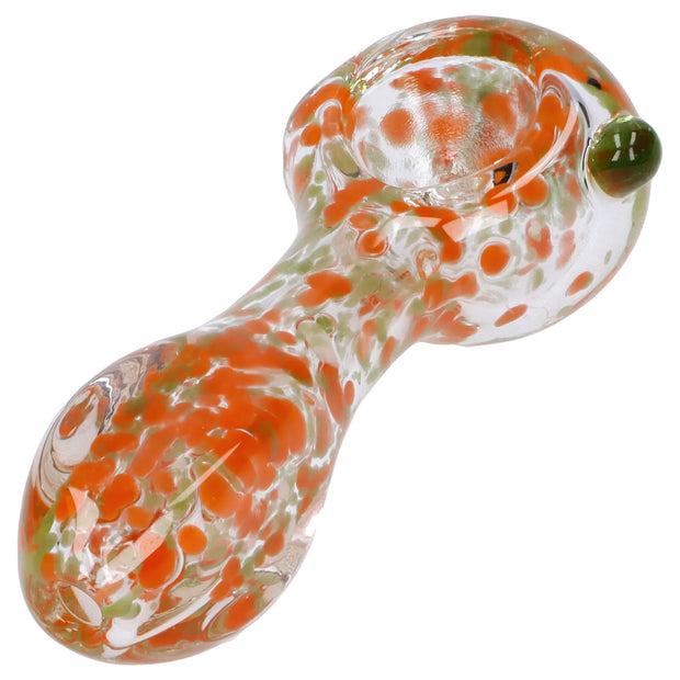 Frit Glass with Square Mouth Pipe - 3.5 in