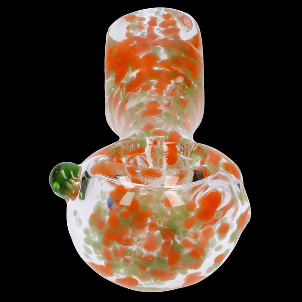 Frit Glass with Square Mouth Pipe - 3.5 in
