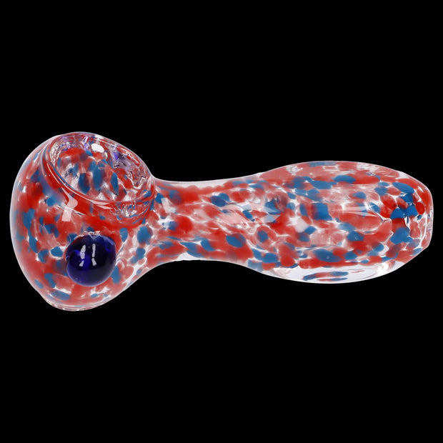 Frit Glass with Square Mouth Pipe - 3.5 in