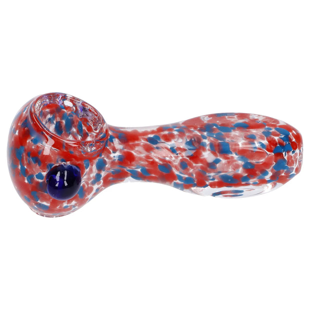 Frit Glass with Square Mouth Pipe - 3.5 in