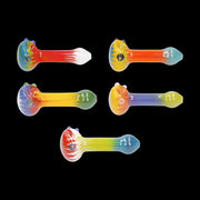 Colorful Reversal Art Spoon Pipe - 4.5 in