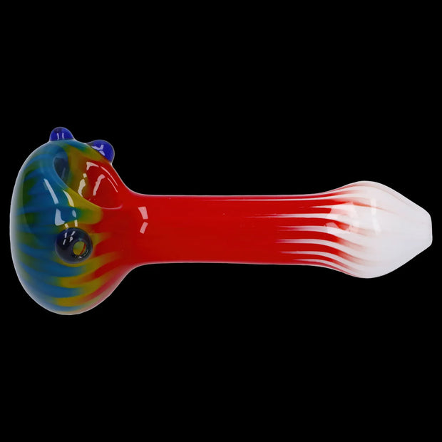 Colorful Reversal Art Spoon Pipe - 4.5 in