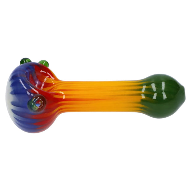 Colorful Reversal Art Spoon Pipe - 4.5 in