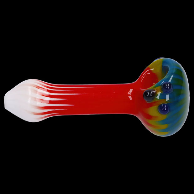 Colorful Reversal Art Spoon Pipe - 4.5 in