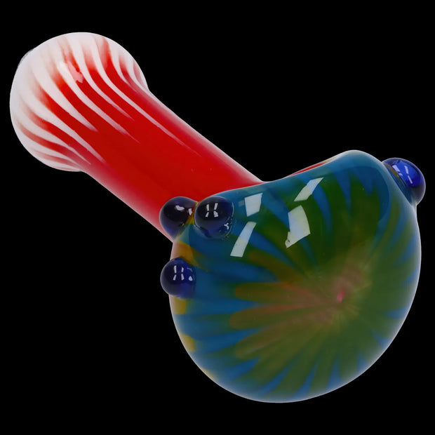 Colorful Reversal Art Spoon Pipe - 4.5 in