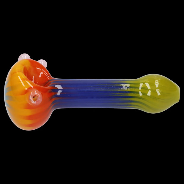 Colorful Reversal Art Spoon Pipe - 4.5 in