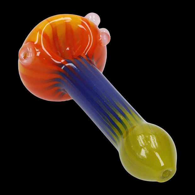 Colorful Reversal Art Spoon Pipe - 4.5 in