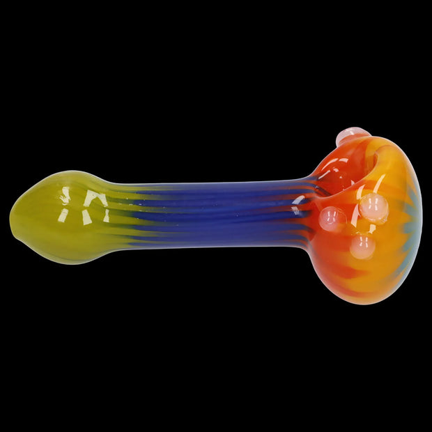 Colorful Reversal Art Spoon Pipe - 4.5 in