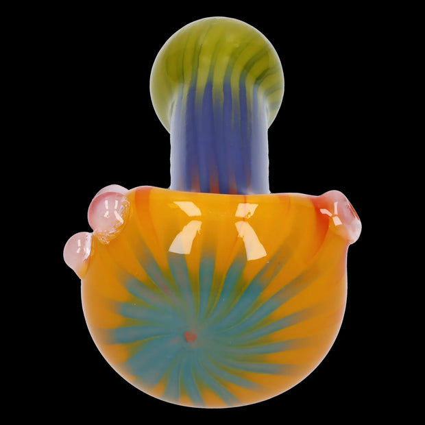 Colorful Reversal Art Spoon Pipe - 4.5 in