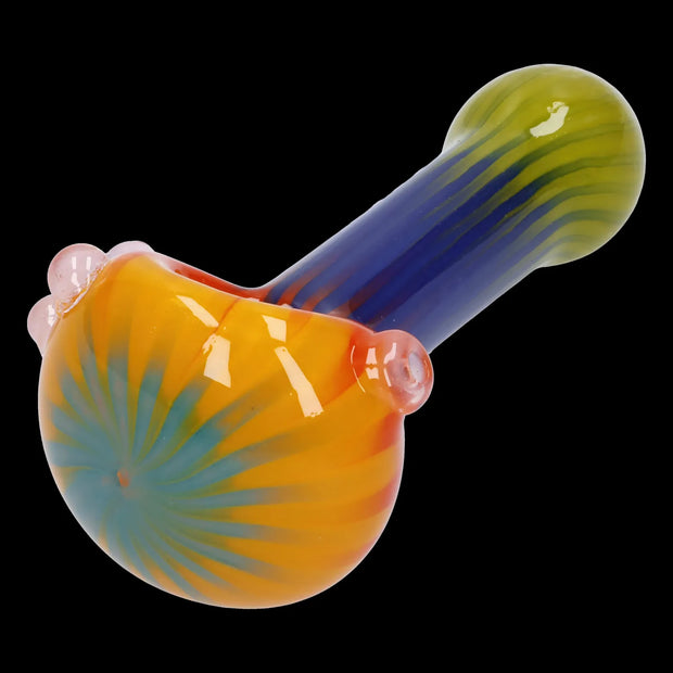 Colorful Reversal Art Spoon Pipe - 4.5 in