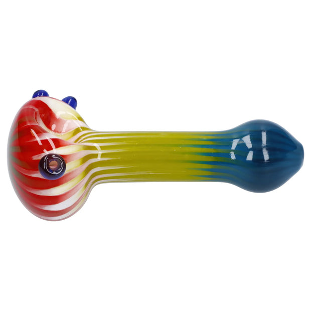 Colorful Reversal Art Spoon Pipe - 4.5 in