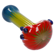 Colorful Reversal Art Spoon Pipe - 4.5 in