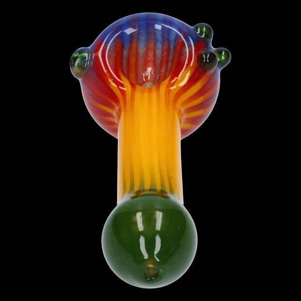 Colorful Reversal Art Spoon Pipe - 4.5 in