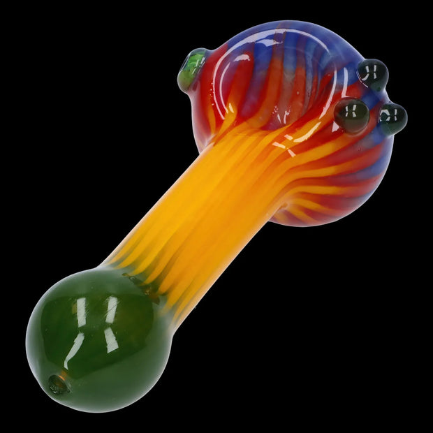 Colorful Reversal Art Spoon Pipe - 4.5 in