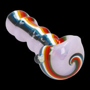 Slime Rasta Rainbow Spoon Pipe - 4.5 in