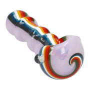 Slime Rasta Rainbow Spoon Pipe - 4.5 in