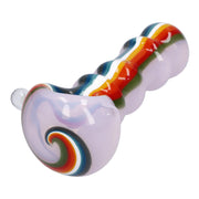 Slime Rasta Rainbow Spoon Pipe - 4.5 in