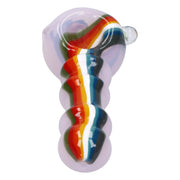 Slime Rasta Rainbow Spoon Pipe - 4.5 in