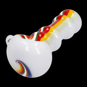 Slime Rasta Rainbow Spoon Pipe - 4.5 in