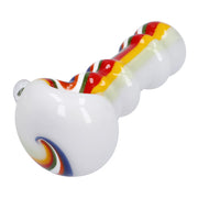Slime Rasta Rainbow Spoon Pipe - 4.5 in