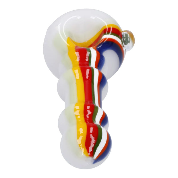 Slime Rasta Rainbow Spoon Pipe - 4.5 in