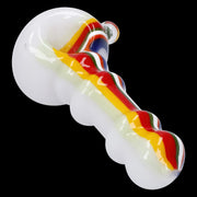Slime Rasta Rainbow Spoon Pipe - 4.5 in