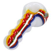 Slime Rasta Rainbow Spoon Pipe - 4.5 in