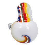 Slime Rasta Rainbow Spoon Pipe - 4.5 in