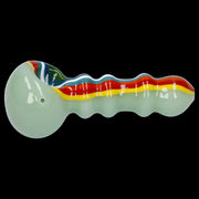 Slime Rasta Rainbow Spoon Pipe - 4.5 in