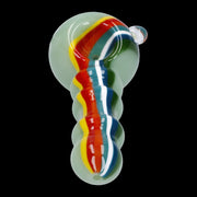 Slime Rasta Rainbow Spoon Pipe - 4.5 in