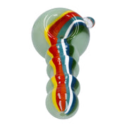 Slime Rasta Rainbow Spoon Pipe - 4.5 in
