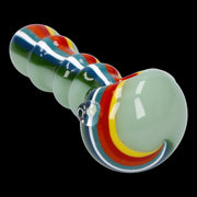 Slime Rasta Rainbow Spoon Pipe - 4.5 in