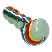Slime Rasta Rainbow Spoon Pipe - 4.5 in