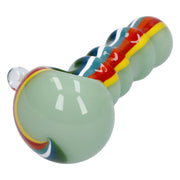 Slime Rasta Rainbow Spoon Pipe - 4.5 in