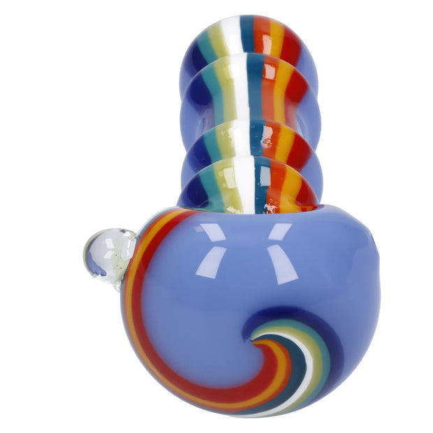 Slime Rasta Rainbow Spoon Pipe - 4.5 in