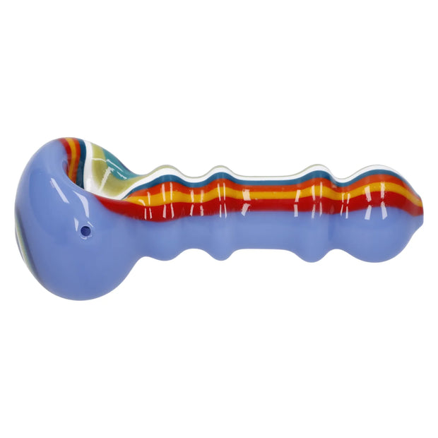 Slime Rasta Rainbow Spoon Pipe - 4.5 in