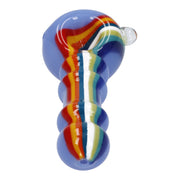 Slime Rasta Rainbow Spoon Pipe - 4.5 in