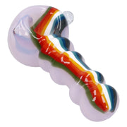 Slime Rasta Rainbow Spoon Pipe - 4.5 in