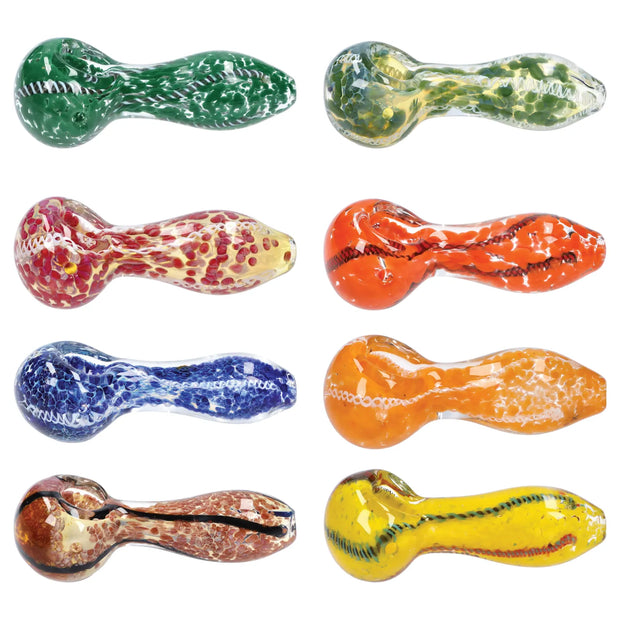 Valiant 3-inch Glass Fumed Swirl Hand Pipe