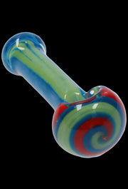 Valiant 3-inch Glass Multi-Colour Dots Hand Pipe