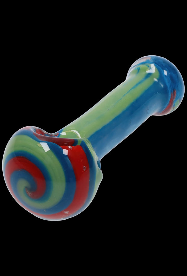 Valiant 3-inch Glass Multi-Colour Dots Hand Pipe