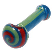 Valiant 3-inch Glass Multi-Colour Dots Hand Pipe