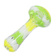 Valiant Fancy Multi-Colour Striped Glass Spoon Pipe - 5 in.