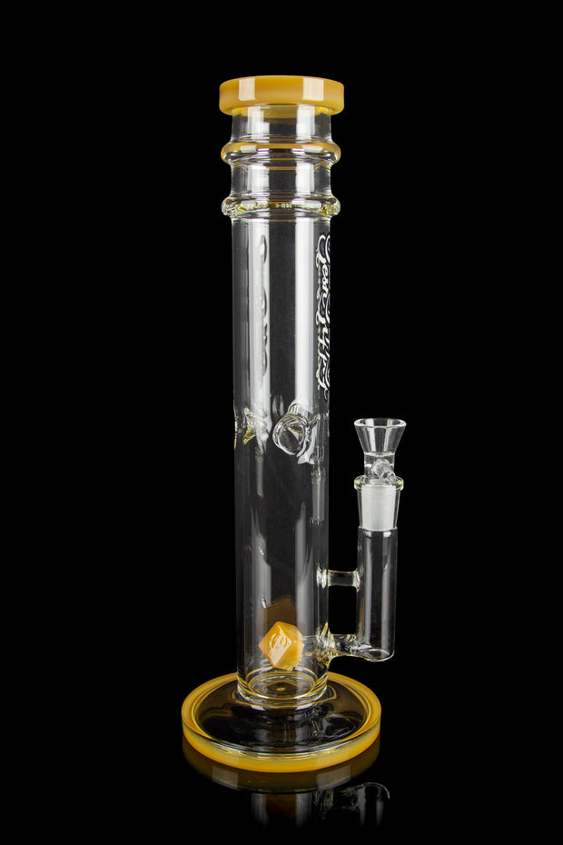 Sesh Supply "Persephone" Unique Cube Perc Heavy Glass Bong