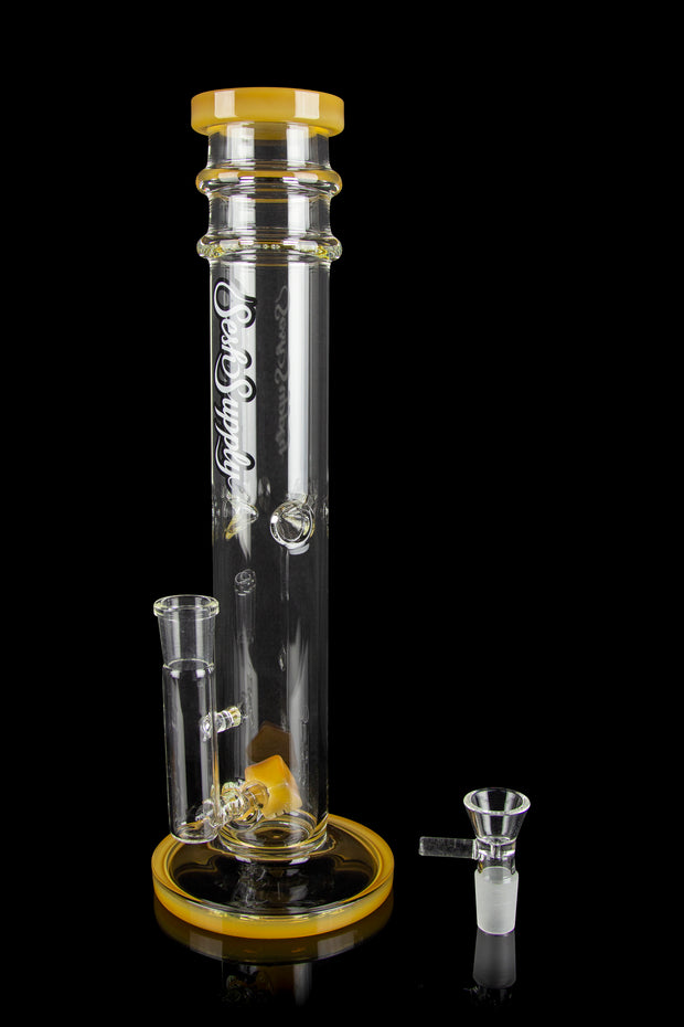 Sesh Supply "Persephone" Unique Cube Perc Heavy Glass Bong